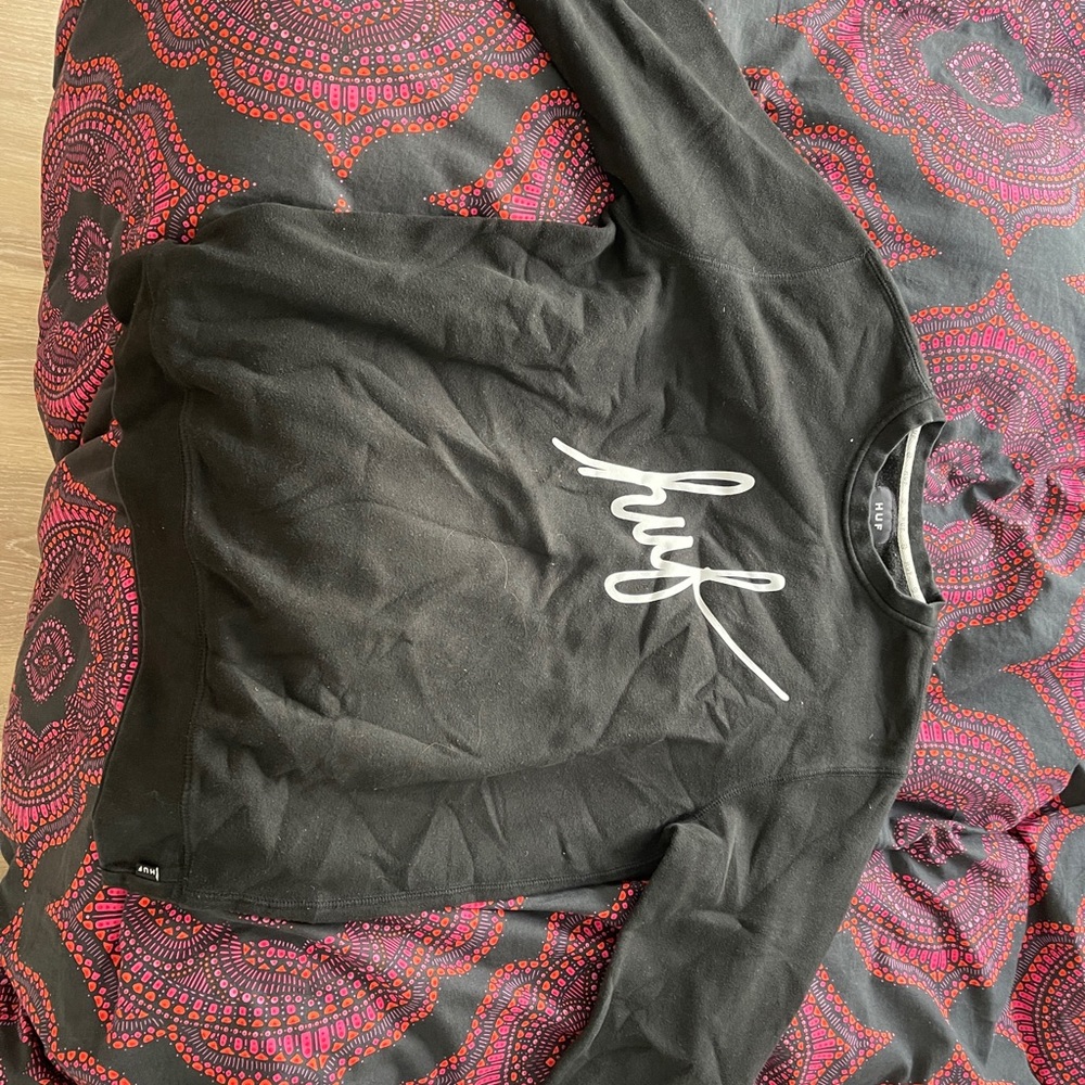 HUF Sweatshirt Black Large